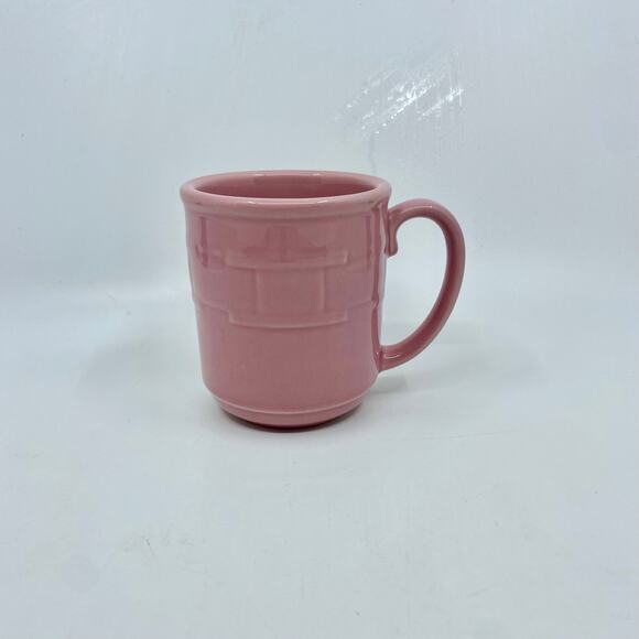 Longaberger Pottery Mug Coffee Cup Pink perfect condition - Picture 1 of 4